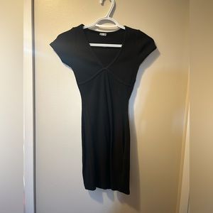 Black mini t-shirt dress
